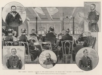 The Cobra Inquiry, Scenes at the Court-Martial on Board the Victory at Portsmouth